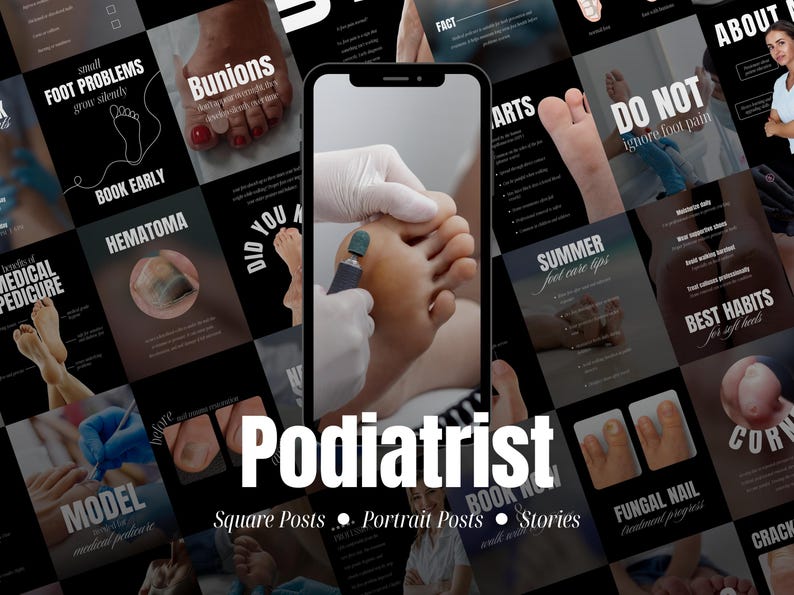 The Ultimate Orthopedic Clinic Social Media Kit | 100+ Fully Editable Canva Templates for Medical Professionals