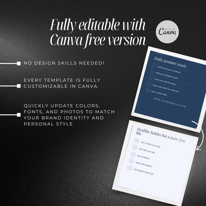 Chiropractor Instagram Templates | Chiropractic Clinic Templates | physical therapy posts | wellness | - Image 10