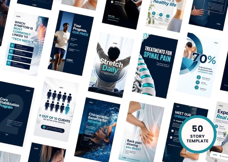 Doctor Instagram Content & Healthcare Templates | Orthopedic Clinic Social Media Bundle | Fully Editable in Canva - Image 6