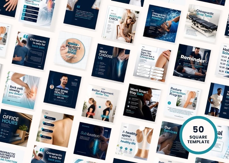 Doctor Instagram Content & Healthcare Templates | Orthopedic Clinic Social Media Bundle | Fully Editable in Canva - Image 5