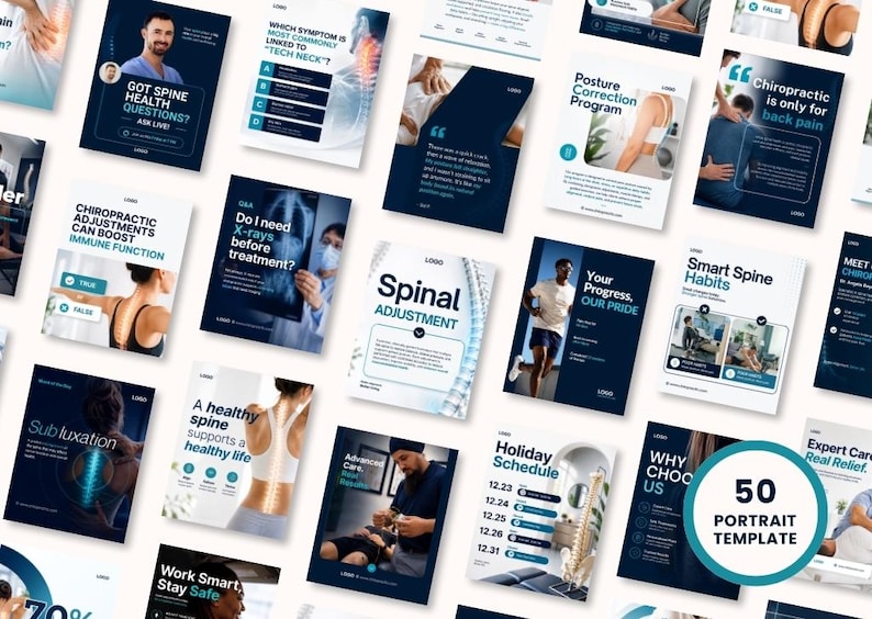 Doctor Instagram Content & Healthcare Templates | Orthopedic Clinic Social Media Bundle | Fully Editable in Canva - Image 4