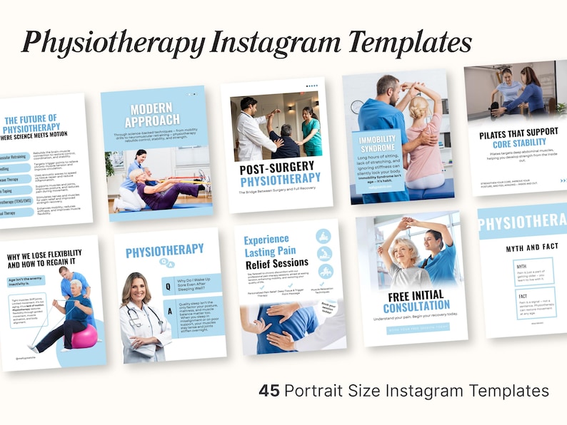 Physiotherapy & Rehabilitation Instagram Post, Posture Correction, Therapy, Back Pain Recovery, Health Coach, Medical Social Media Templates - Image 2