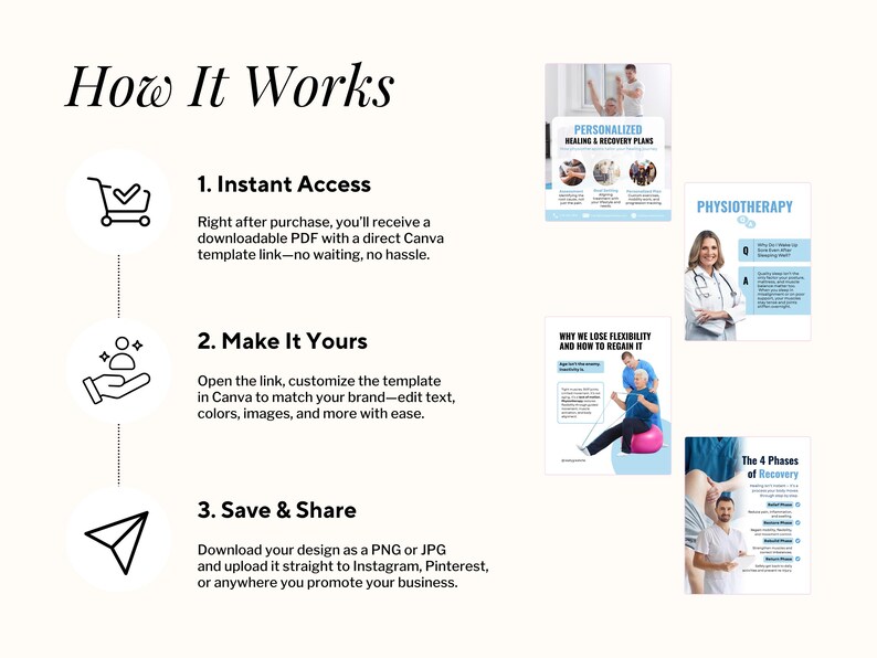 Physiotherapy & Rehabilitation Instagram Post, Posture Correction, Therapy, Back Pain Recovery, Health Coach, Medical Social Media Templates - Image 9
