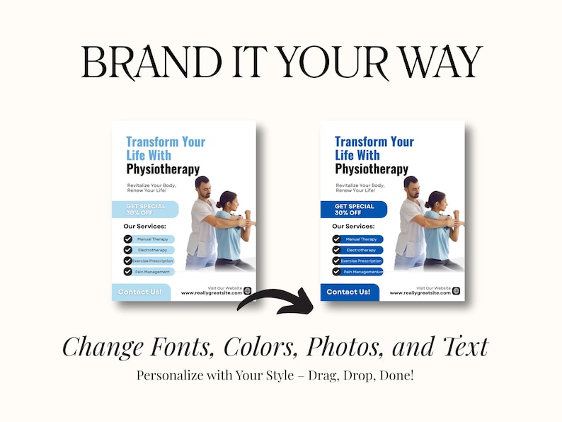Physiotherapy & Rehabilitation Instagram Post, Posture Correction, Therapy, Back Pain Recovery, Health Coach, Medical Social Media Templates - Image 7
