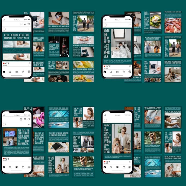 Orthopedic Surgeon Instagram Templates | Medical Canva Posts & Stories | Fully Editable Clinic Marketing Content Bundle - Image 4