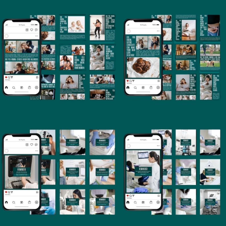Orthopedic Surgeon Instagram Templates | Medical Canva Posts & Stories | Fully Editable Clinic Marketing Content Bundle - Image 5